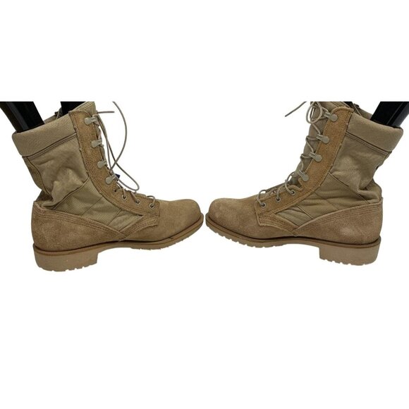 Belleville Beige Leather Steel-Toed Hot Weather Combat Boot‎ Men\'s Size 7.5W NIB